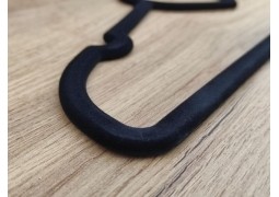 Вішалки-плечики бархатні 41х0,6см (чорні)